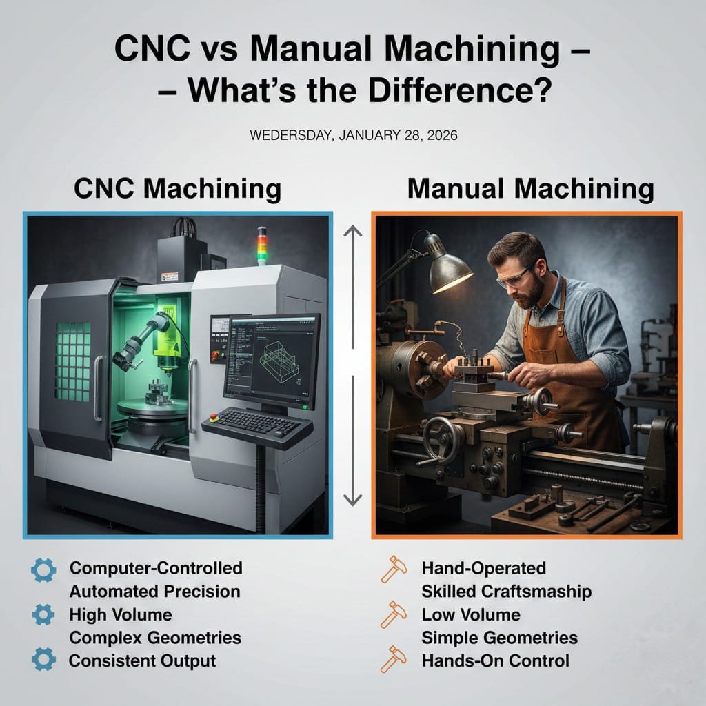 CNC vs Manual Machining